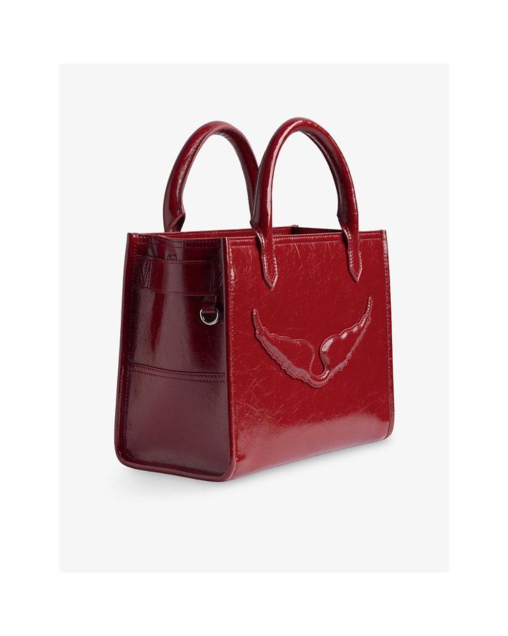 【新品 未開封】ANGEL Holiday Red Leather 箱付 Zadig & Voltaire Angel Xs Small Leather Tote Bag in Red | Lyst