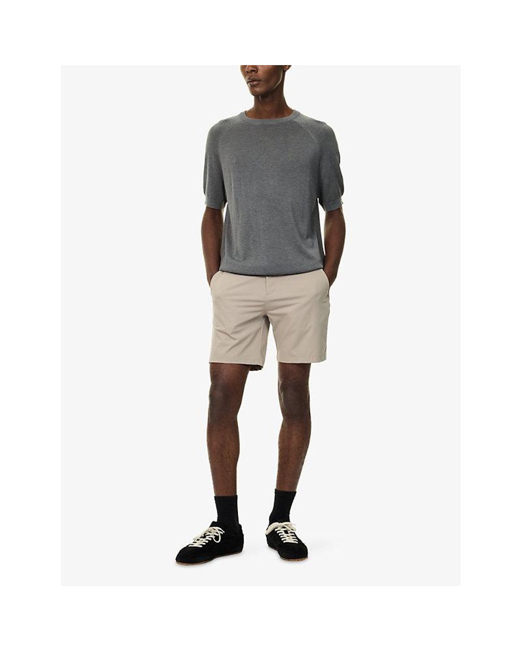 Raith Gray Riera Crew-Neck Knitted Top for men
