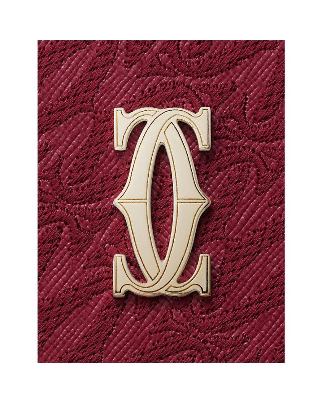 Cartier Red C De International Zipped Leather Wallet for men