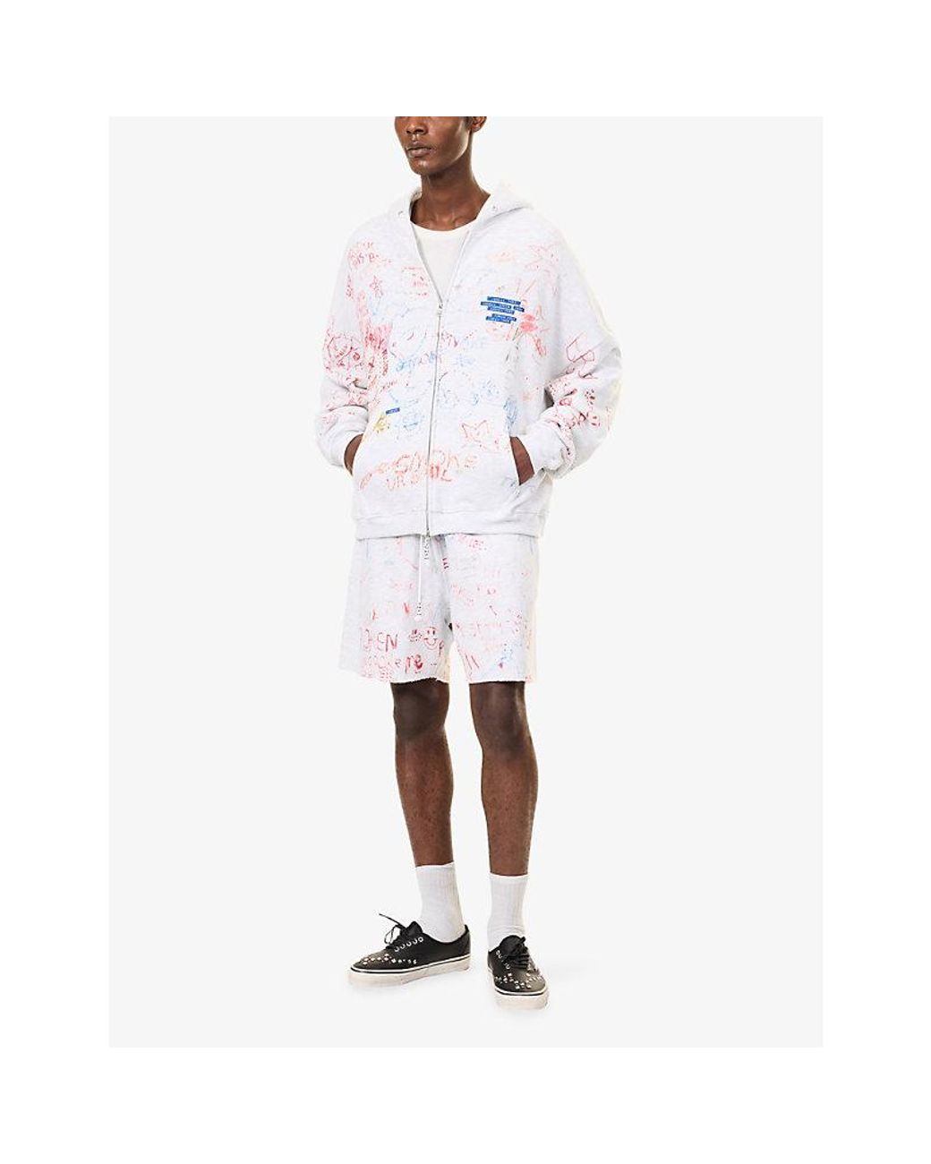 Paly Hollywood White Joshua Tree Double Cotton Hoody for men
