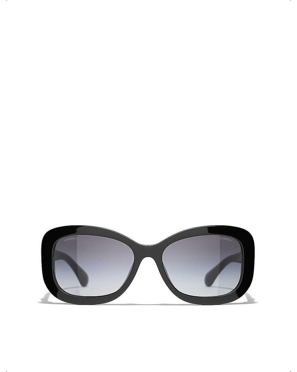 Chanel Rectangle Sunglasses in Black