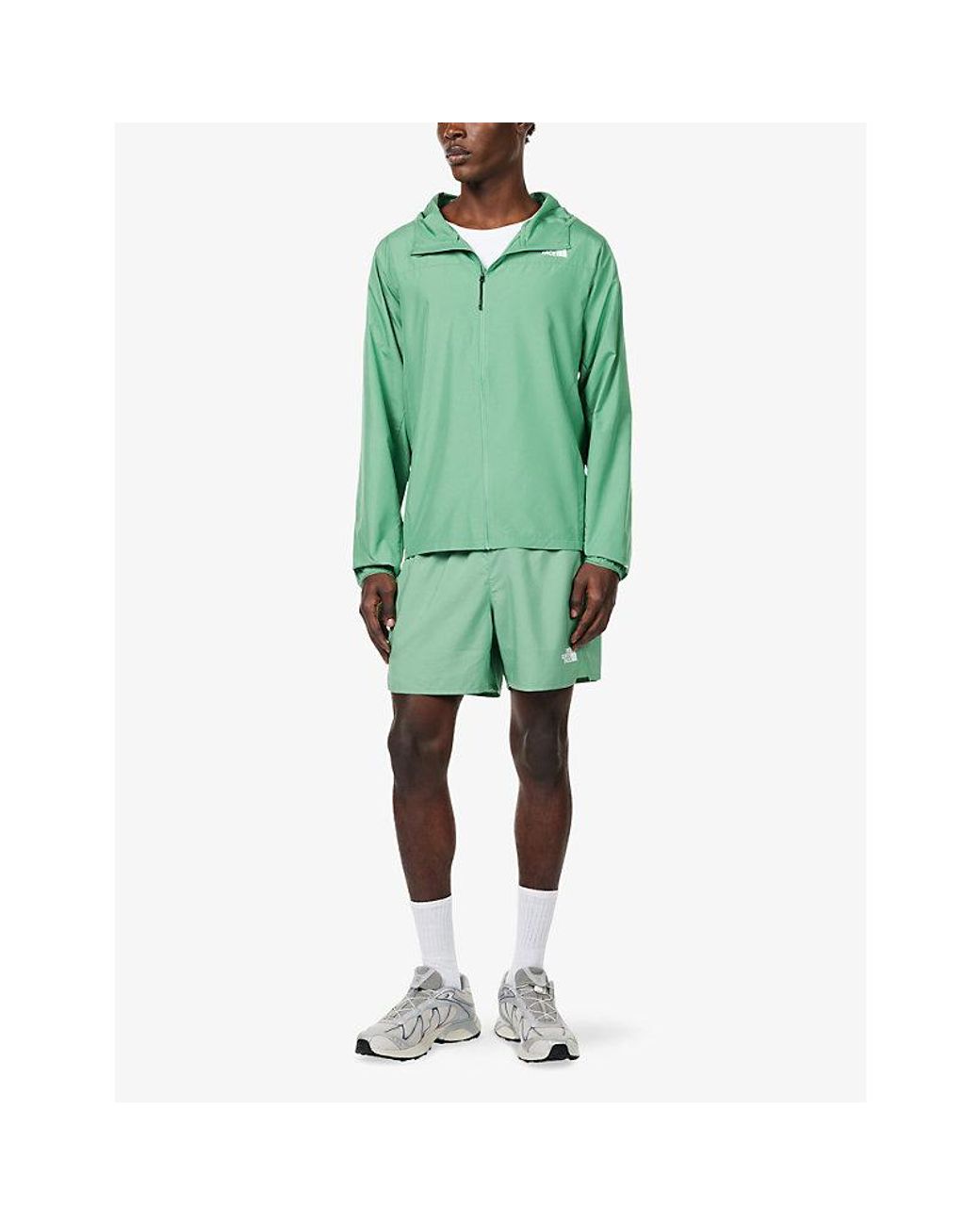 The North Face Green Fontanales Wind Breaker Shell Jacket for men