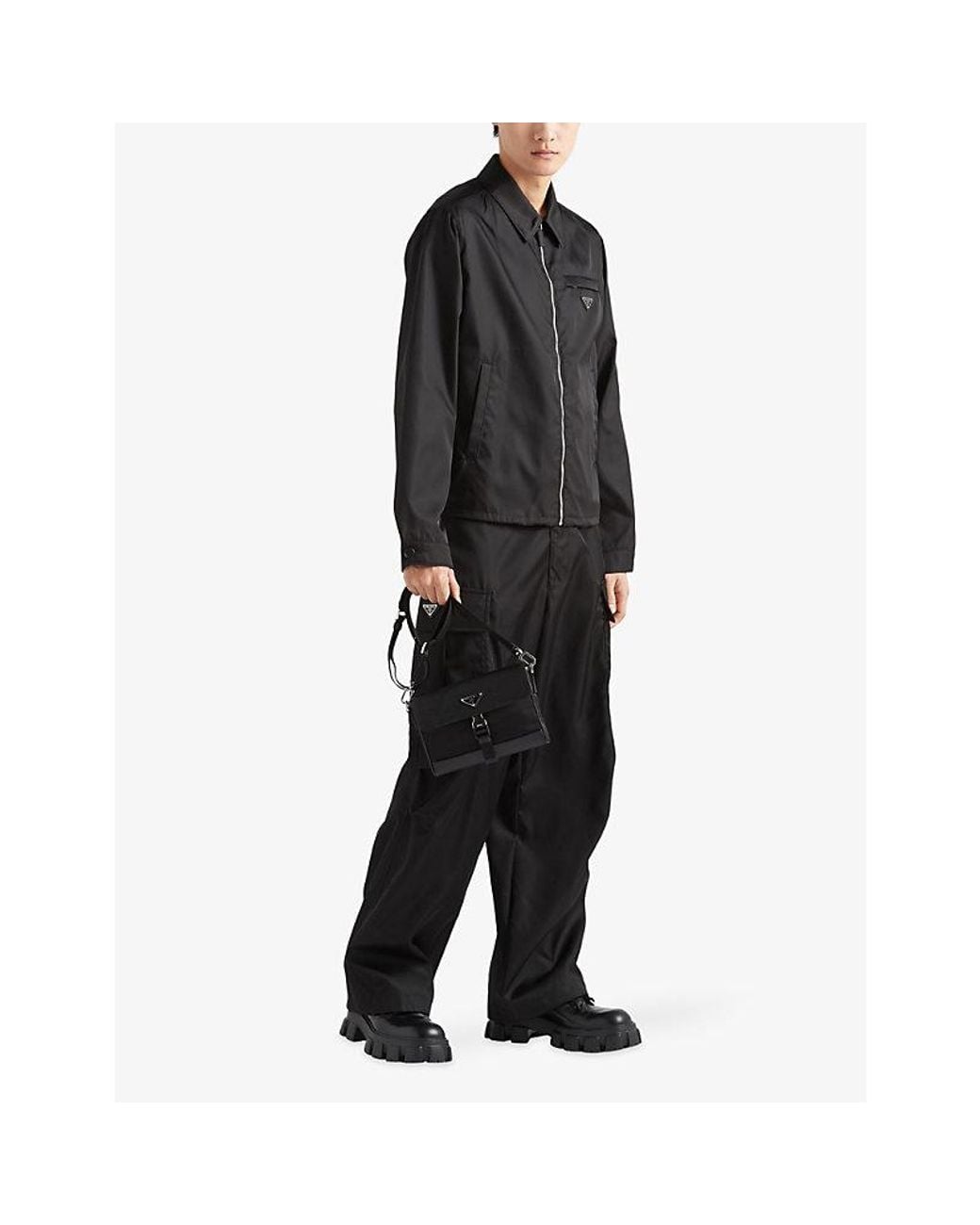 Prada Black Re-Nylon Blouson Jacket for men