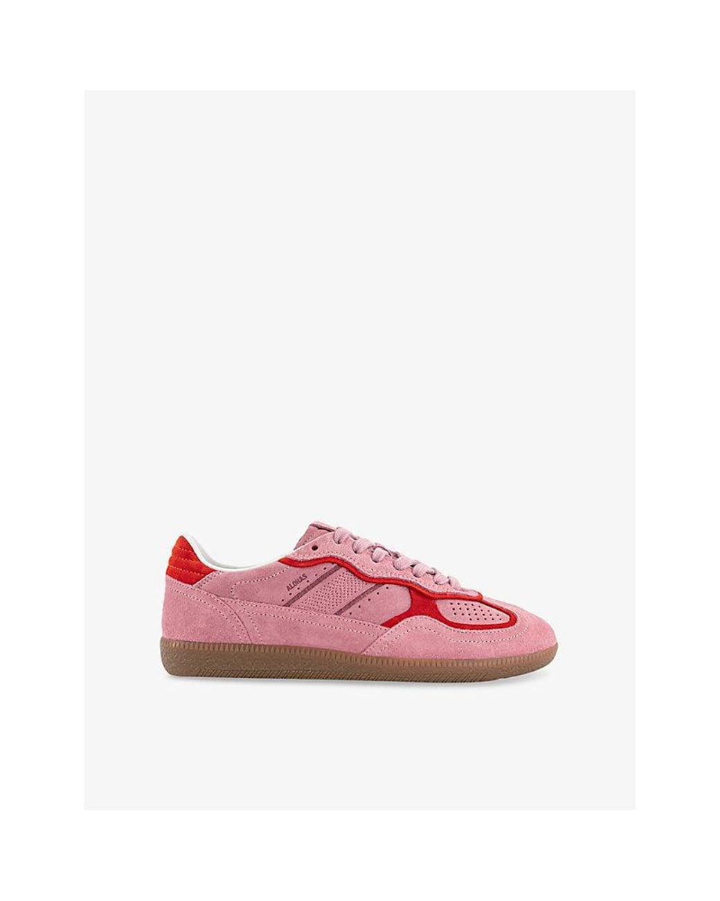 Alohas Pink Tb490 Rife Suede Low-Top Trainers