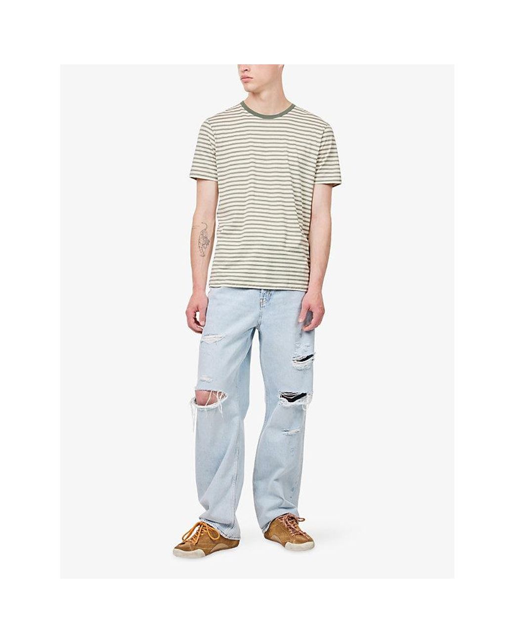 FRAME Blue Baggy Oversized Denim Jeans for men