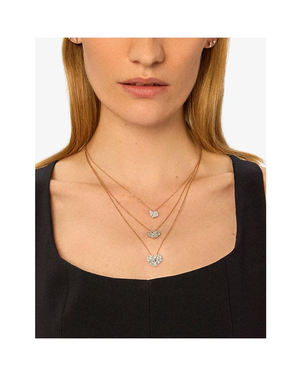 Kismet by Milka White Cherish Mini 0.16Ct Diamond Pendant Necklace