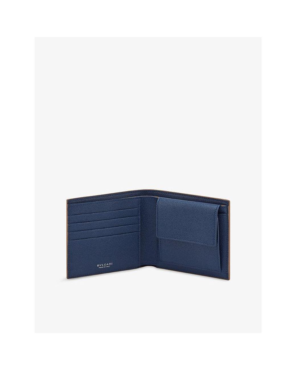 BVLGARI Brown Leather Wallet