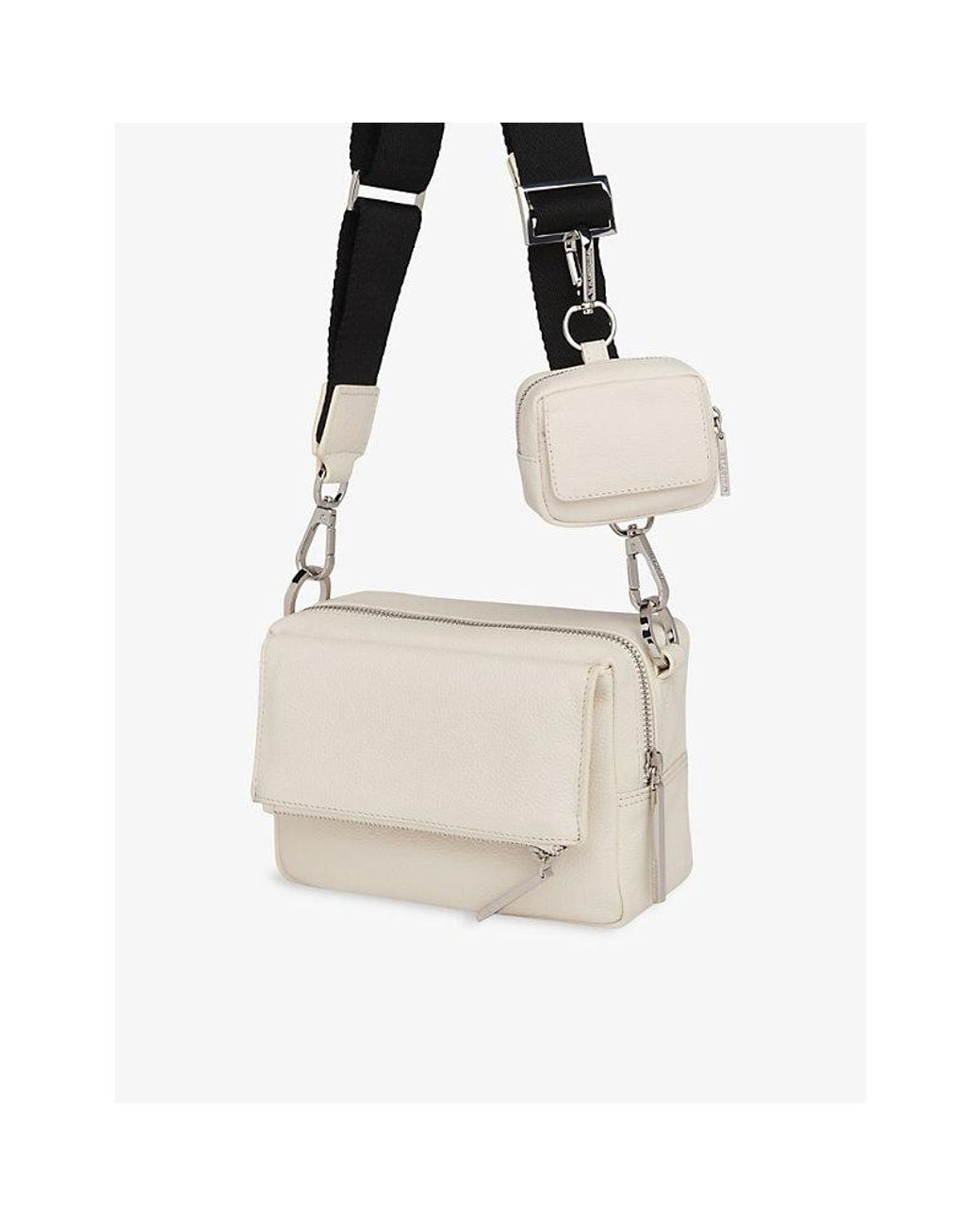 Whistles White Bibi Leather Keyring