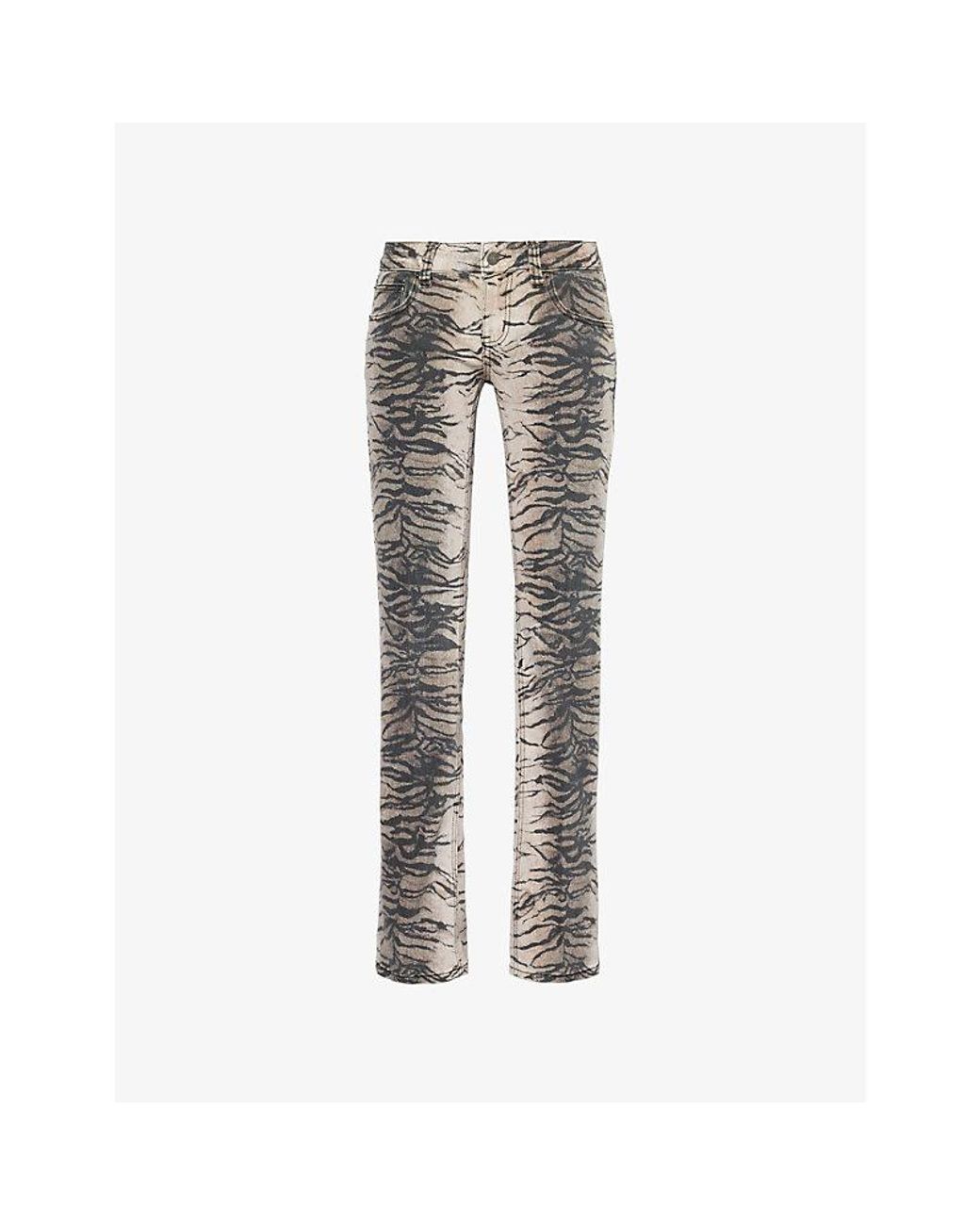 Jaded London Leona Bootcut Five-Pockets Straight-Leg Low