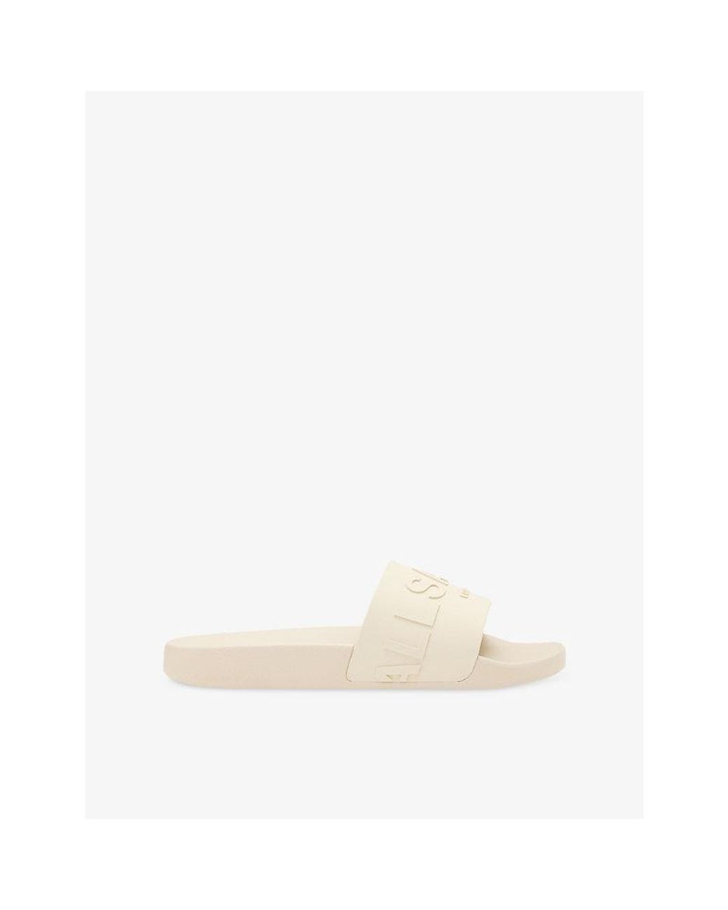 AllSaints Natural Biggy Rubber Slides