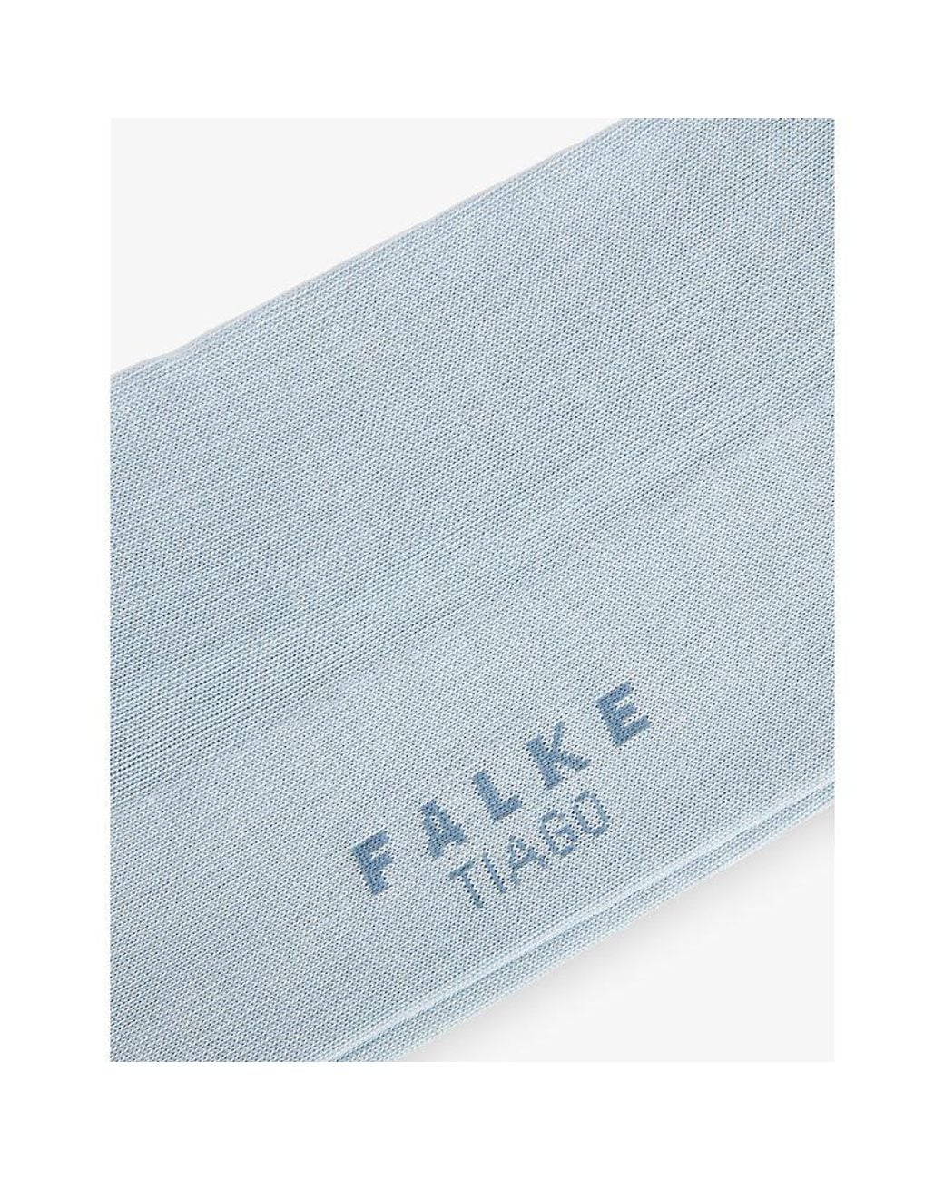 Falke Blue Tiago Stretch Cotton-Blend Socks for men