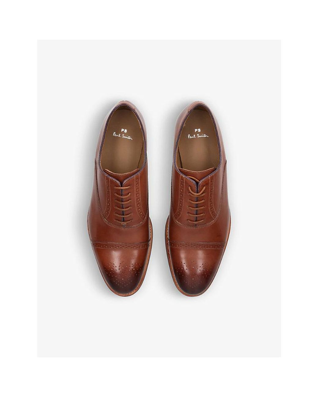 Paul Smith Philip Leather Oxford Shoes in Brown for Men | Lyst UK