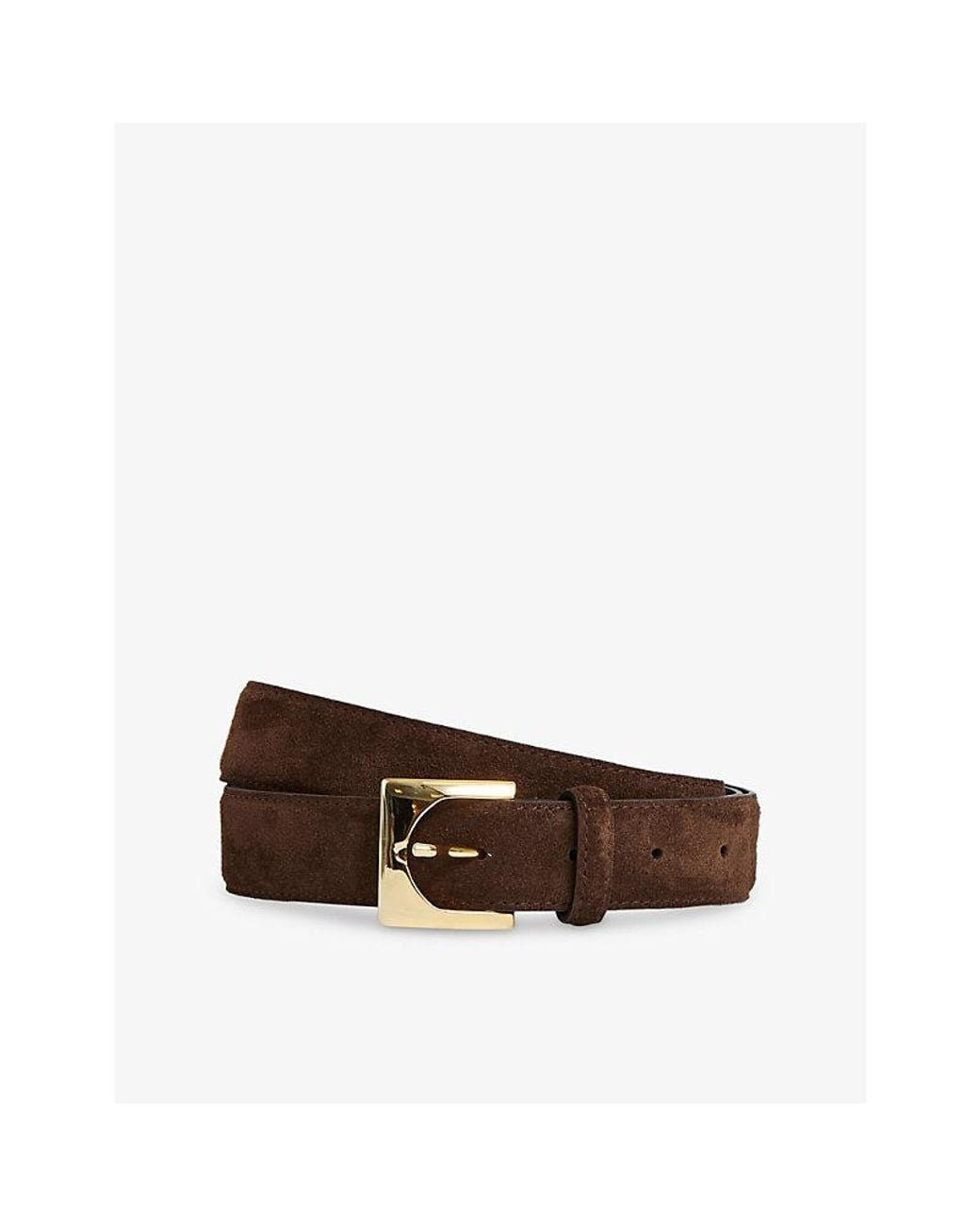 Reiss Brown Belinda Suede Belt
