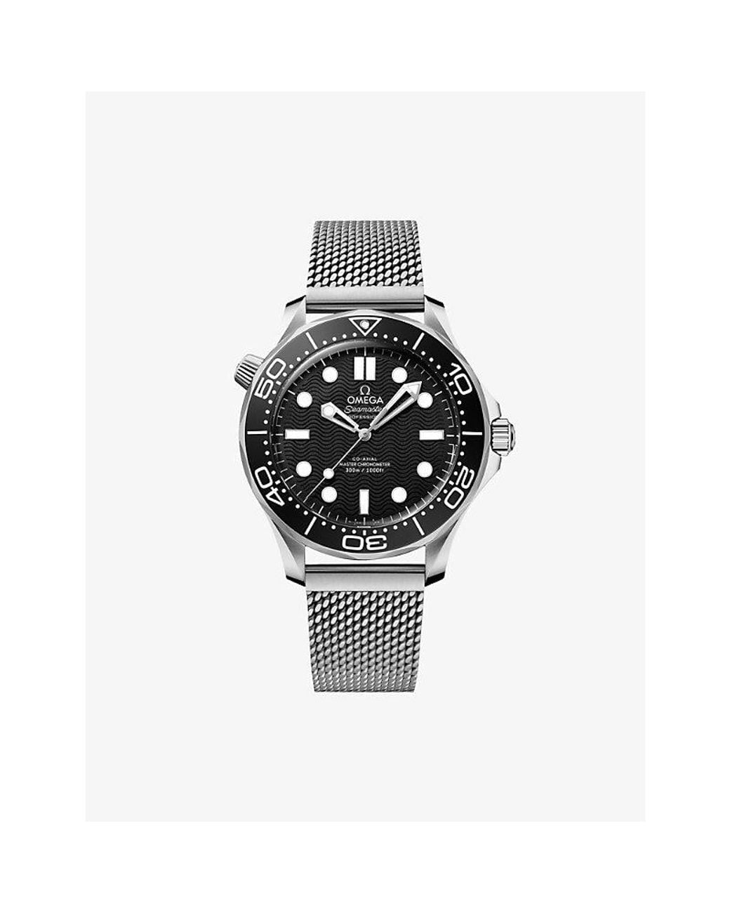 Omega Black Seamaster Diver 300M Stainless-Steel Automatic Watch 42Mm for men