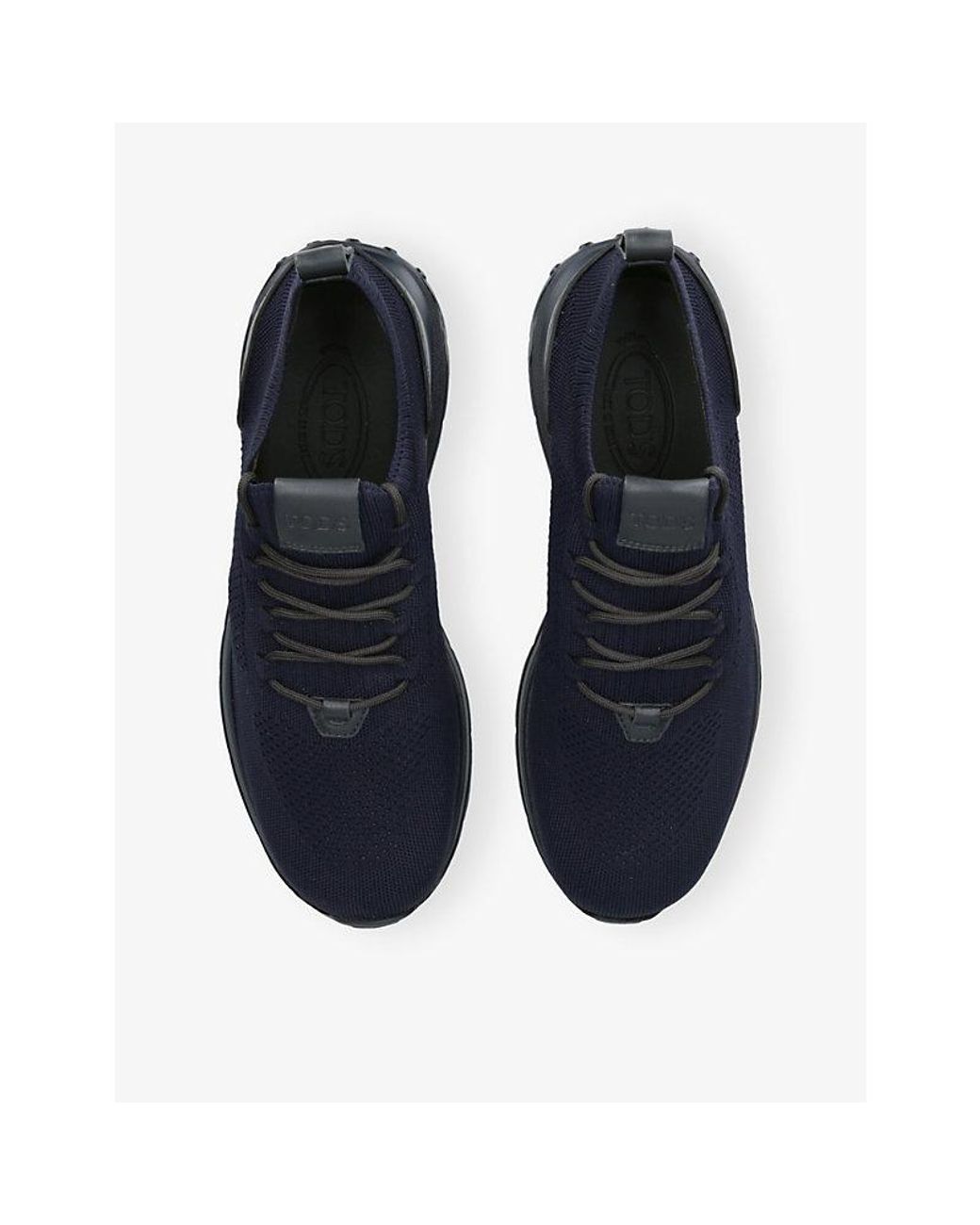 Tod's Blue Run 63K Calzino Knitted And Leather Trainers for men