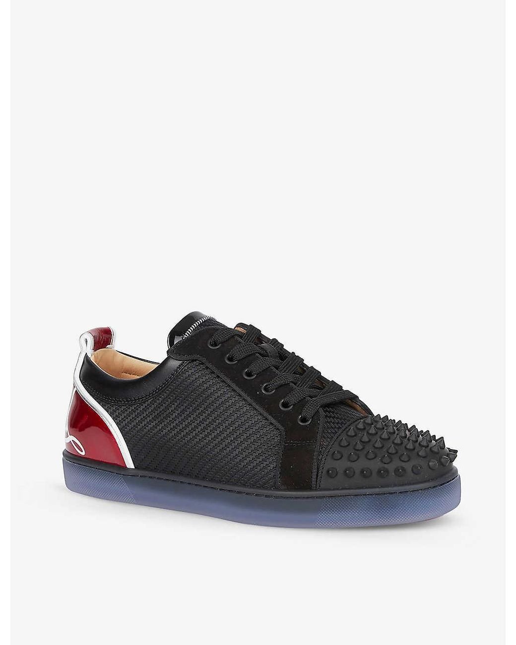 Christian louboutin louis hot sale junior spikes flat