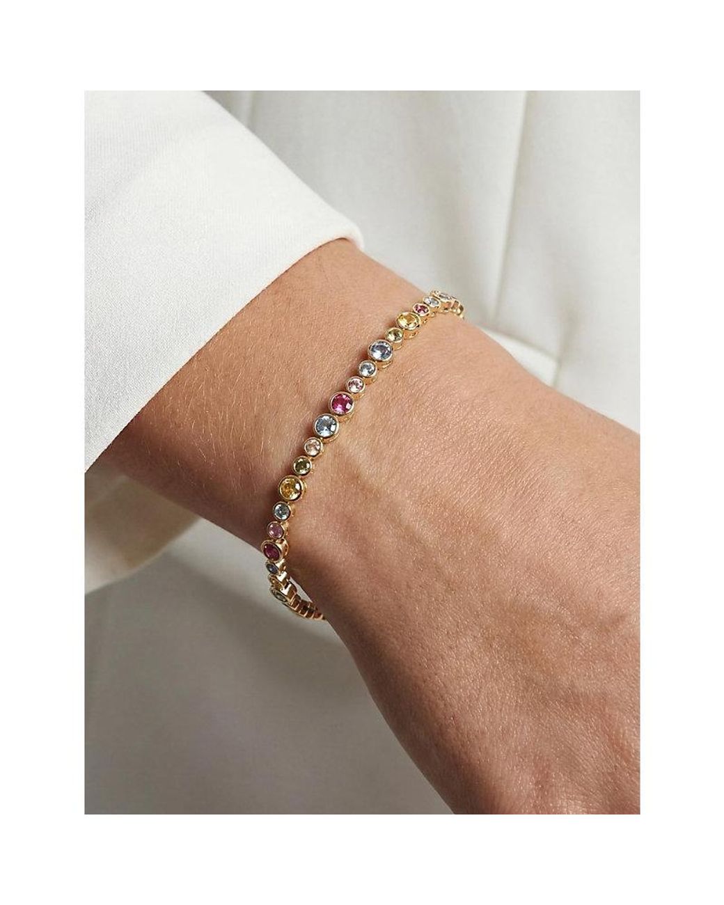 Sif Jakobs Natural Sardinien Altro 18Ct-Plated Sterling And Cubic Zirconia Bracelet