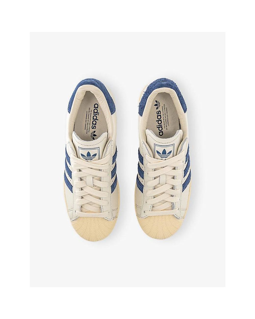 Adidas Blue Superstar Ii Leather Trainers for men