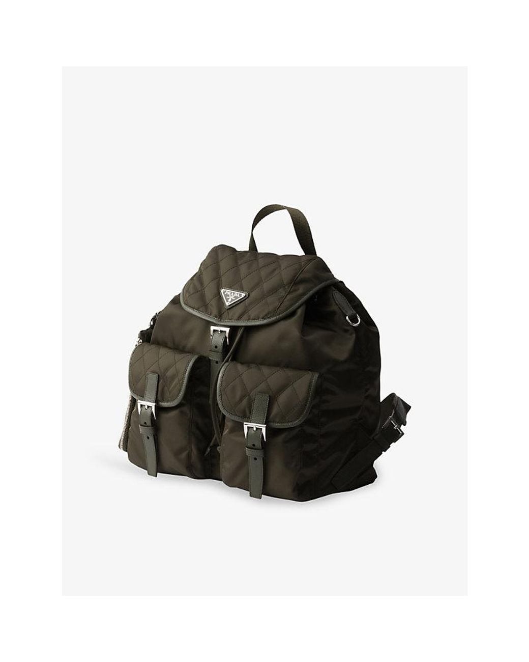 Prada Black Medium Quilted Re-Nylon Backpack