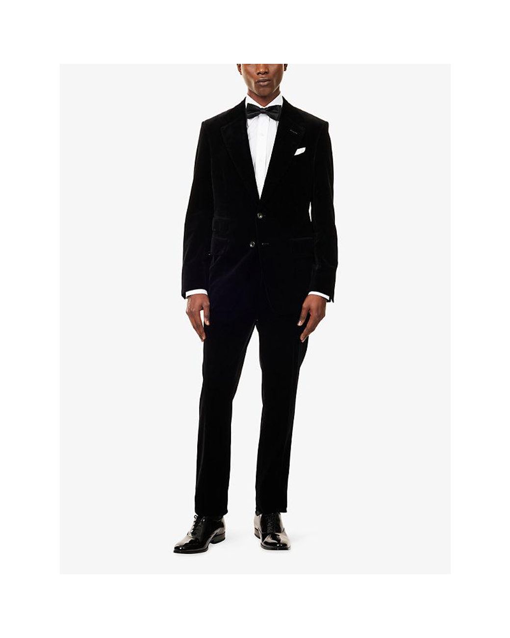 Tom Ford White Slim-Fit Long-Sleeves Cotton-Poplin Shirt for men