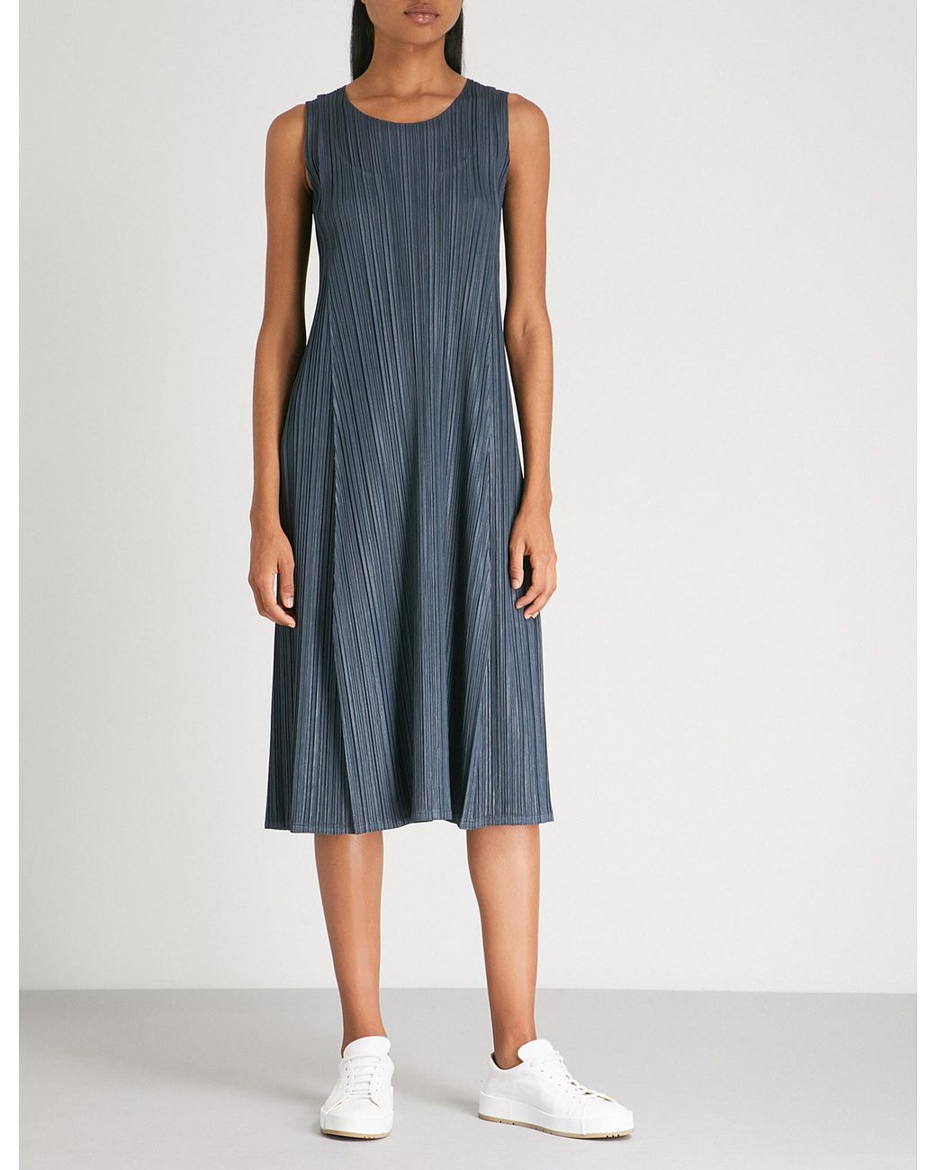 Pleats Please Issey Miyake Pleated Pinwheel Dress