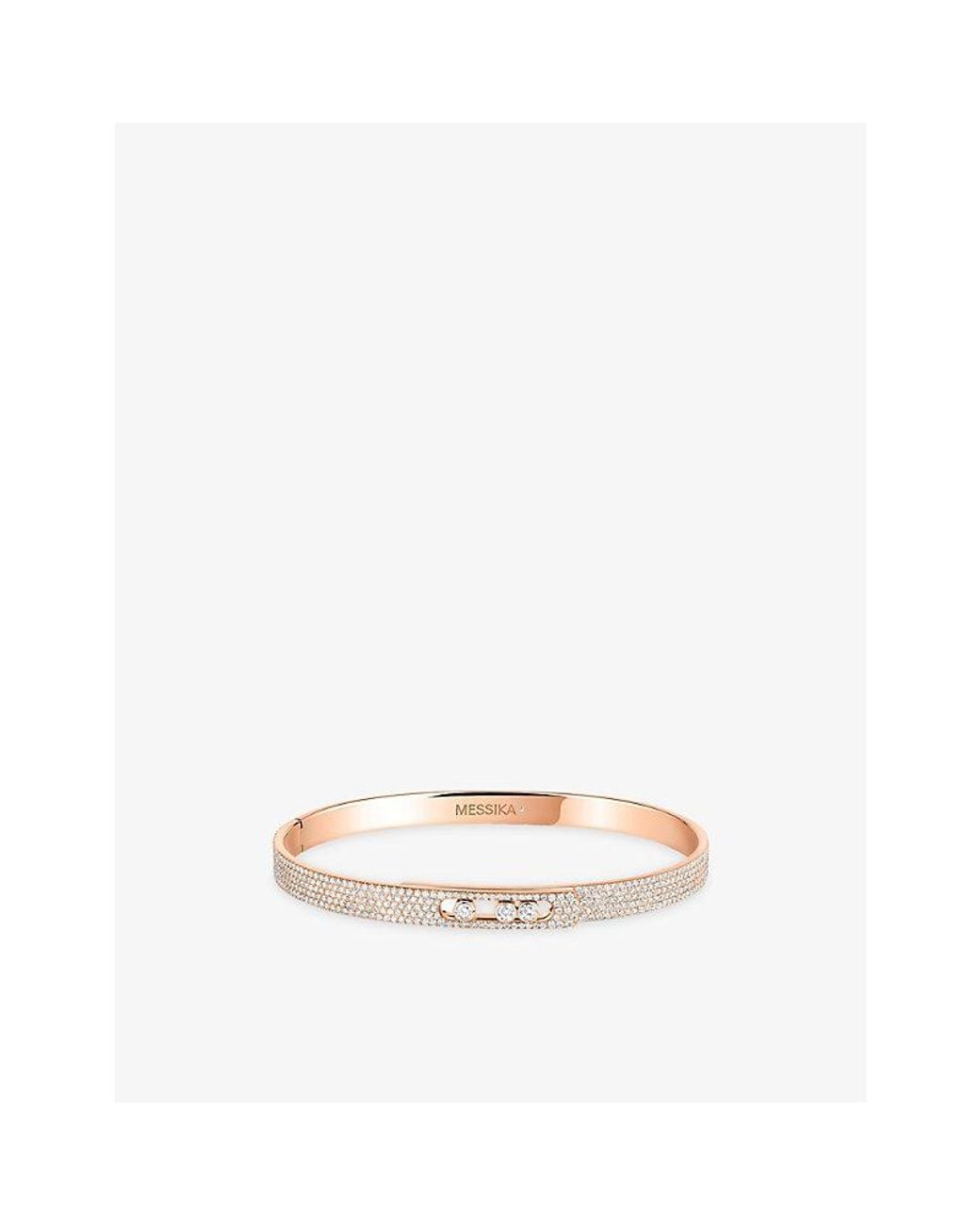 Messika Natural Move Noa Small Pave 18Ct And 1.45Ct Diamond Bangle Bracelet