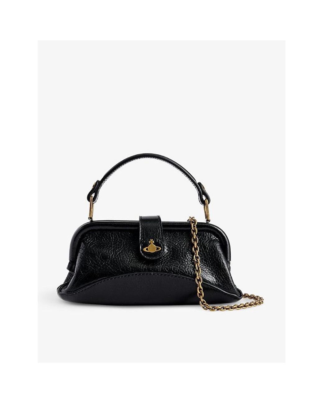 VIVIENNE WESTWOOD Abbey レザー クロスボディバッグ Vivienne Westwood Abbey Leather Cross-body Bag in Black | Lyst