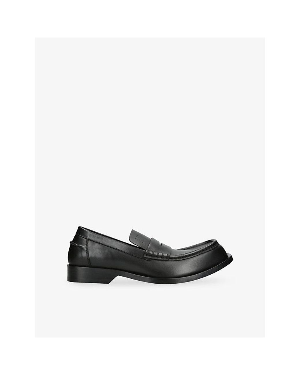 Loewe Black Bobine Leather Loafers for men