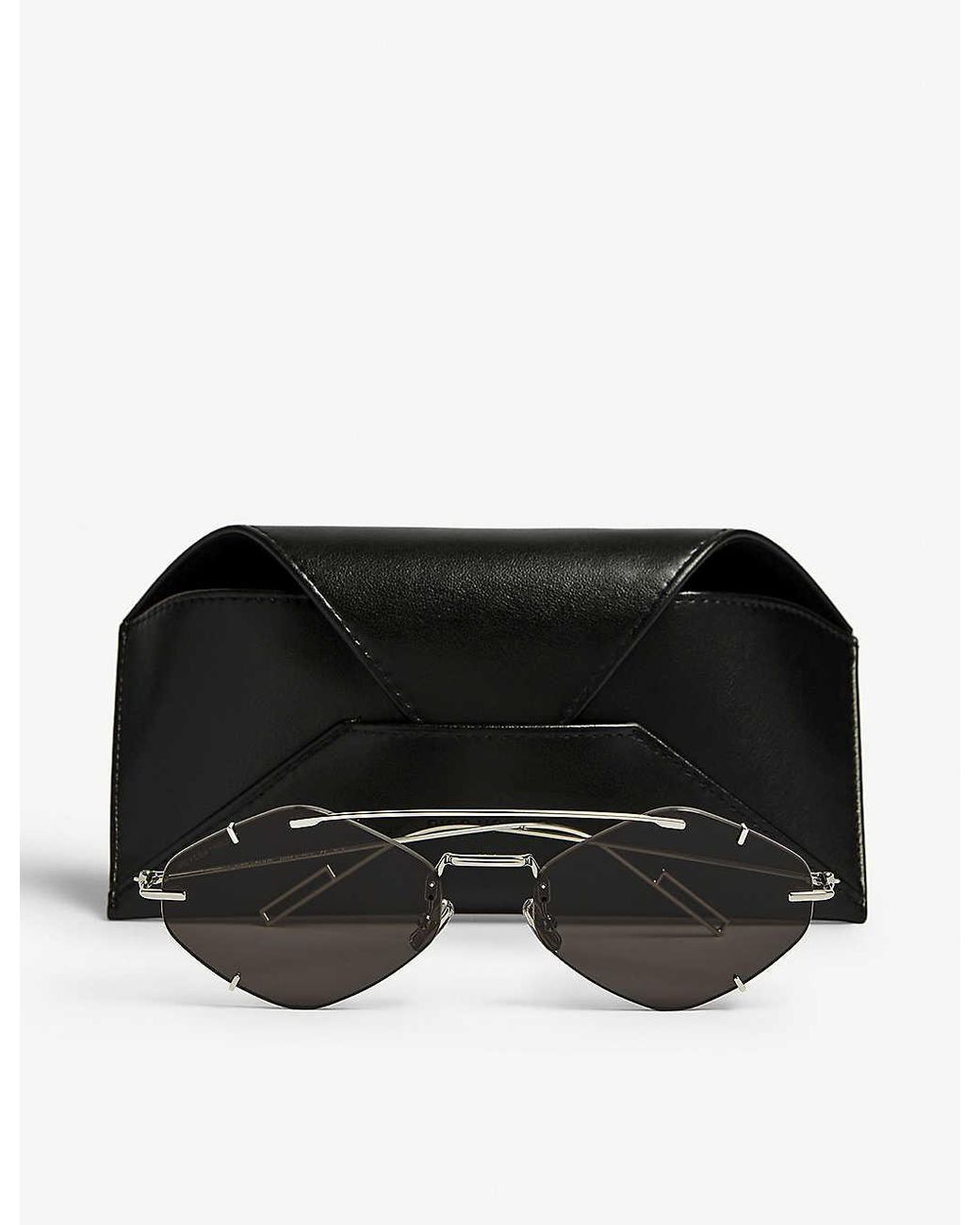 Dior Inclusion Diamond-frame Sunglasses in Gray | Lyst