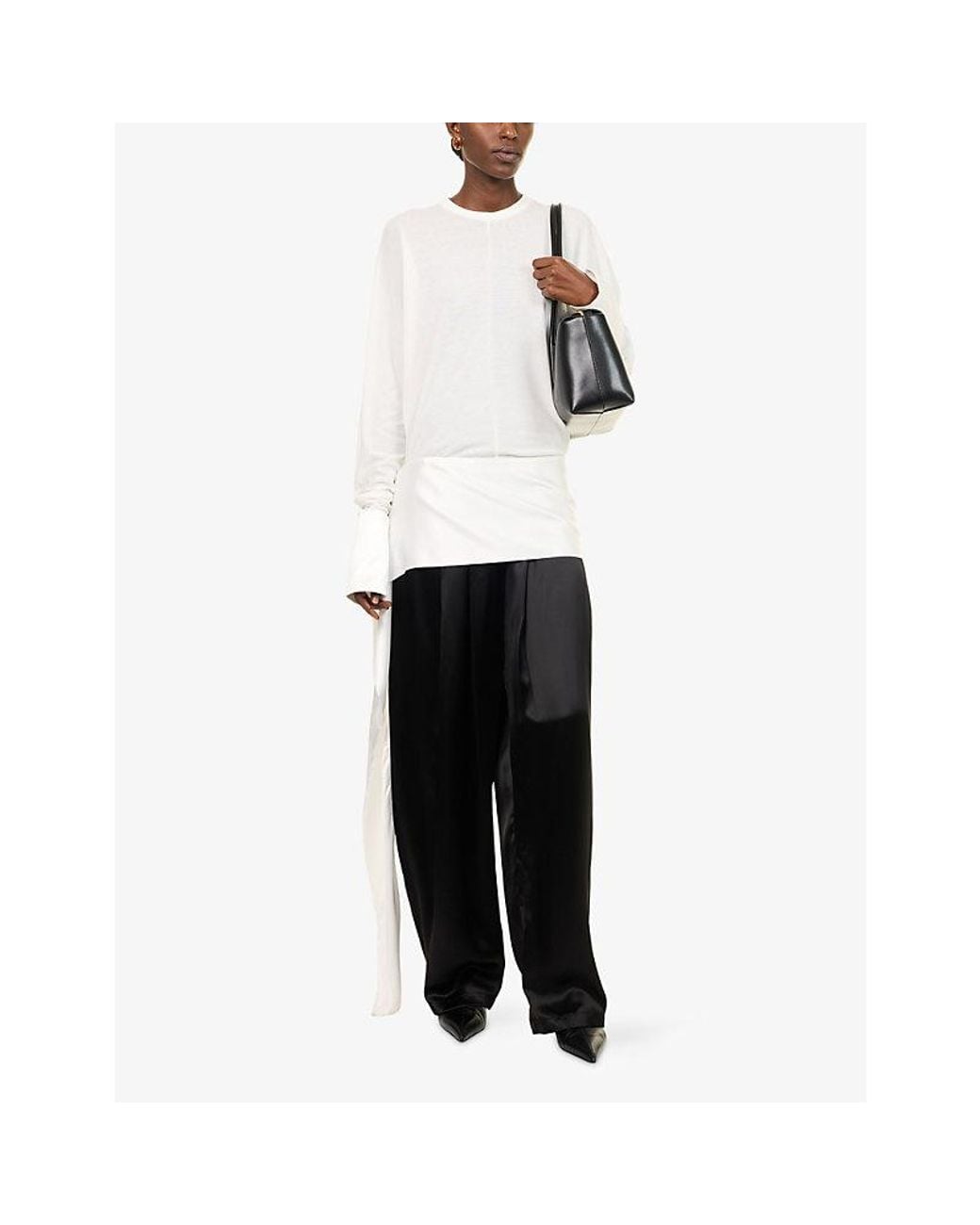 DARKPARK Black Simona Balloon Satin Trousers