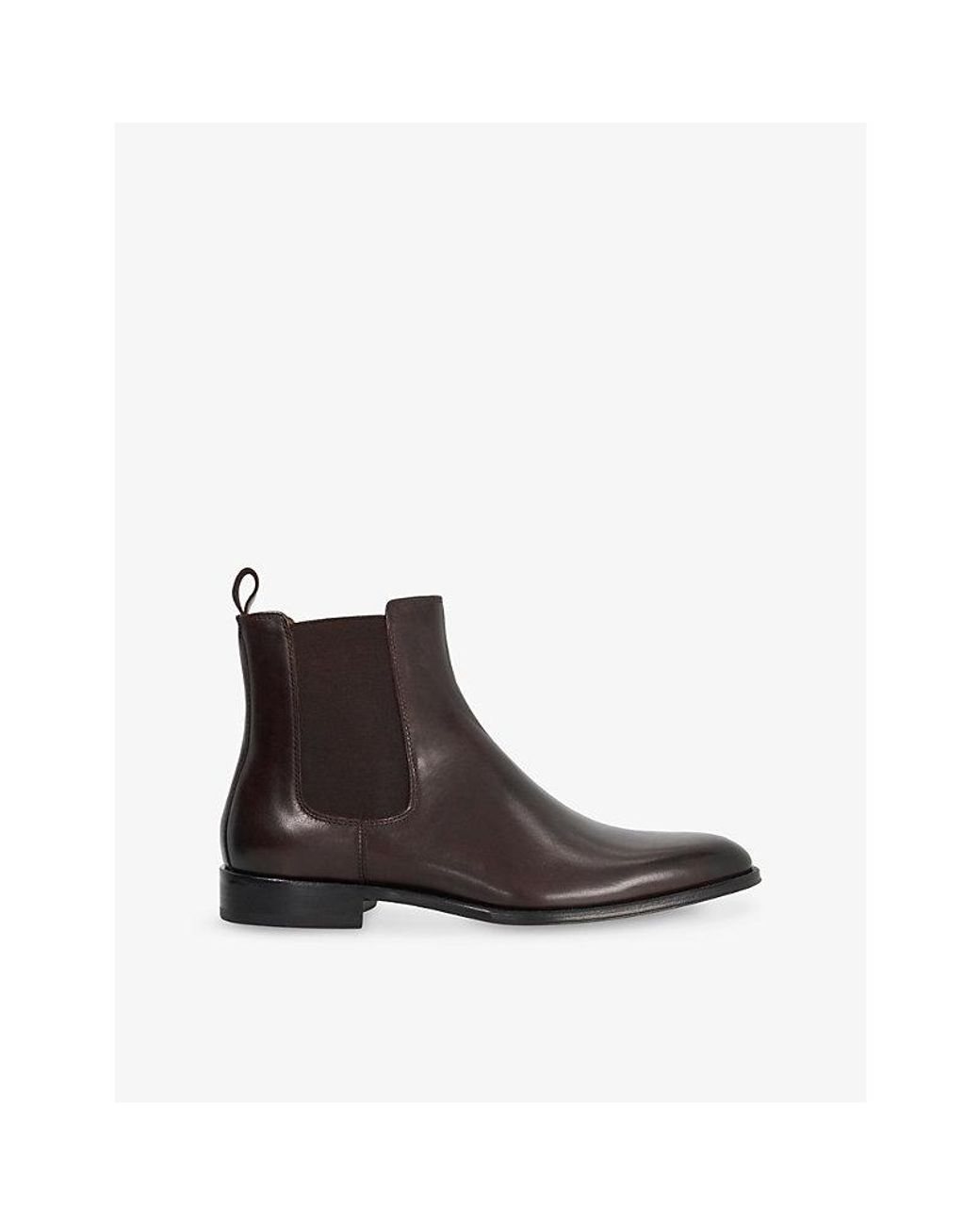 Dune Brown Manson Leather Chelsea Boots