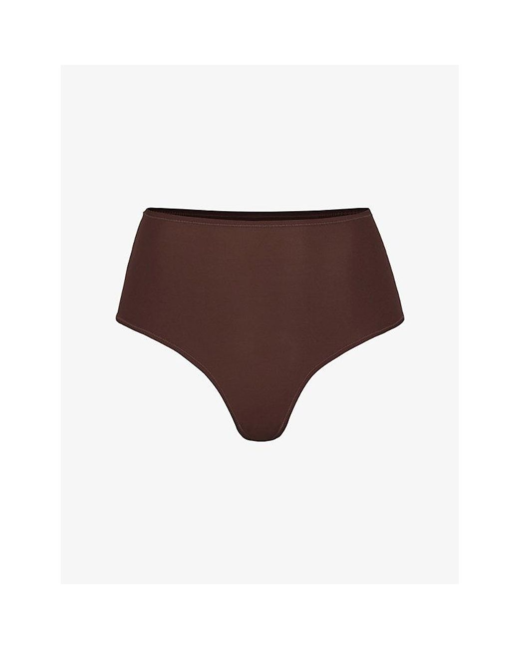 Skims Brown Fits Everybody High-Rise Stretch-Jersey Briefs