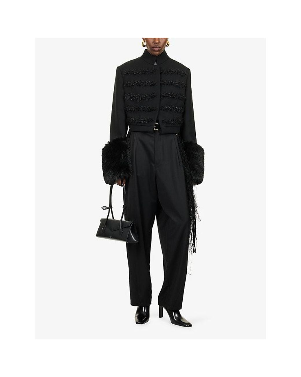 DARKPARK Black Moss Napoleon Wool Jacket
