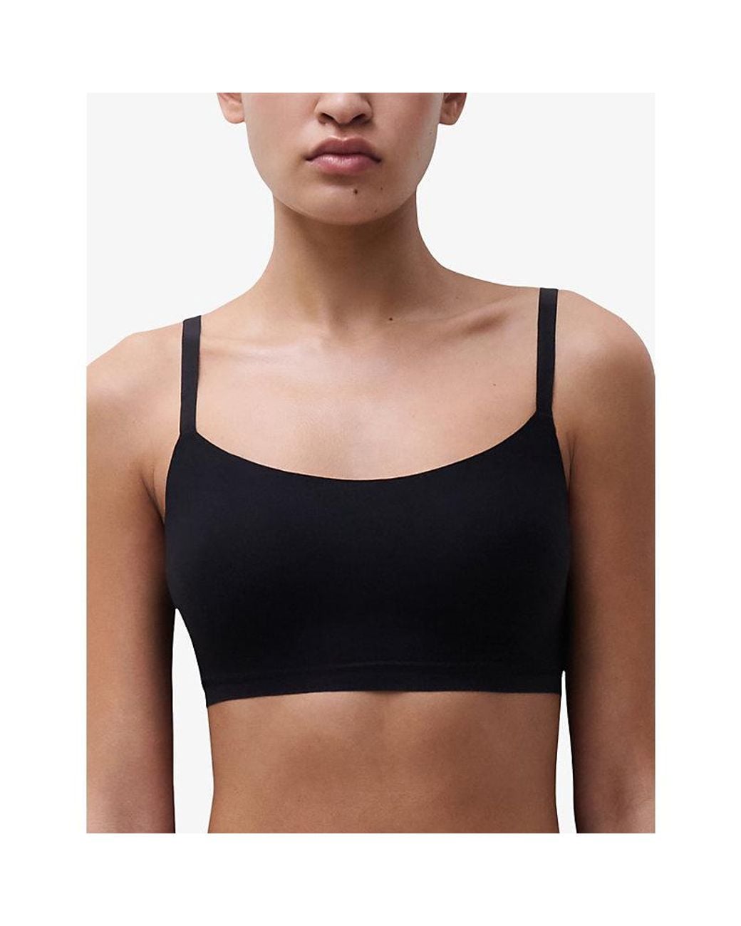 Chantelle Womens 011 Black Soft Stretch Stretch-jersey Bra M/l
