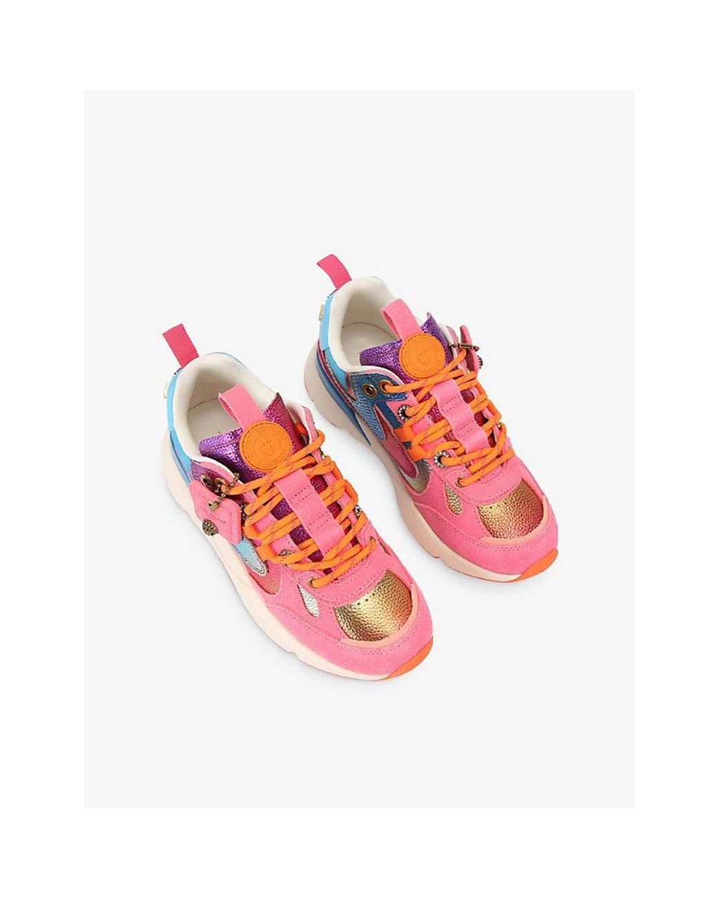 Kurt Geiger Blue Kurt Runner Suede Trainers