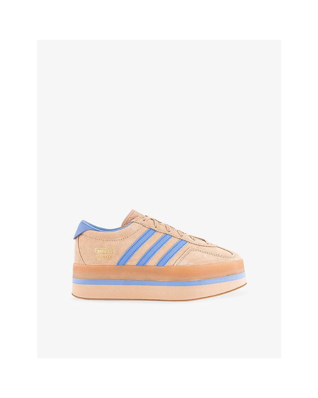 adidas Gazelle Stack Suede Trainers in Pink | Lyst
