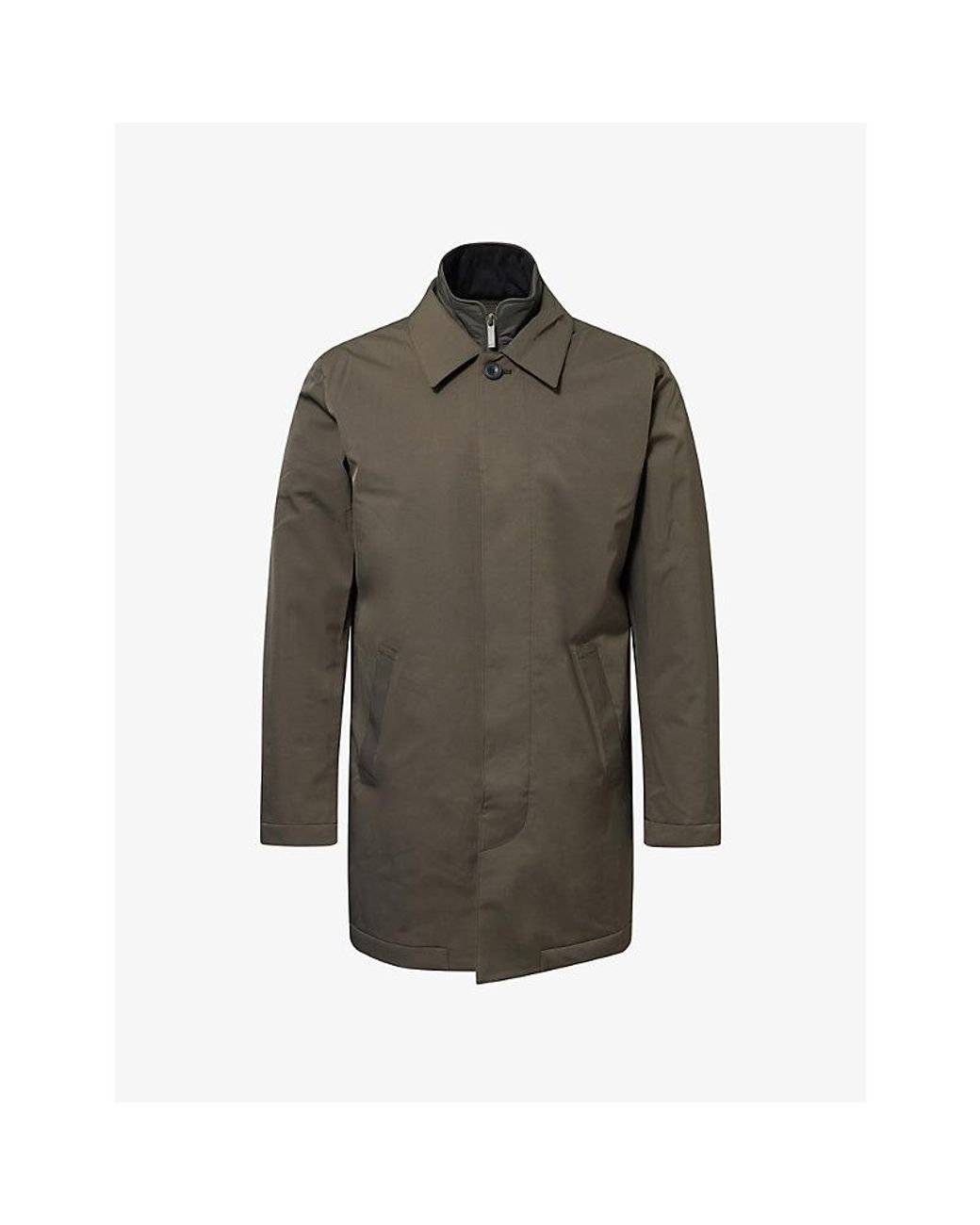 NN07 Gray Blake Hybrid Shell Trench Coat for men