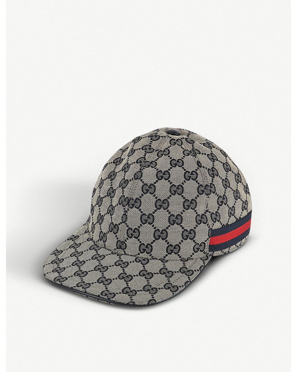 Gucci Men's GG Web Stripe Baseball Hat