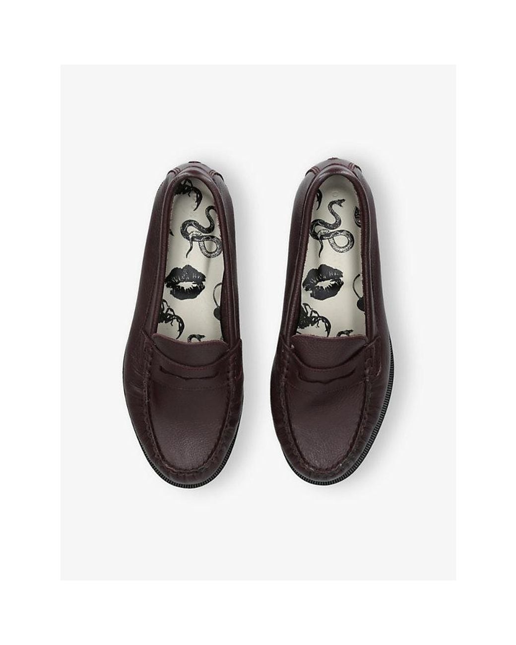 Duke & Dexter Black Ezra Leather Penny Loafers