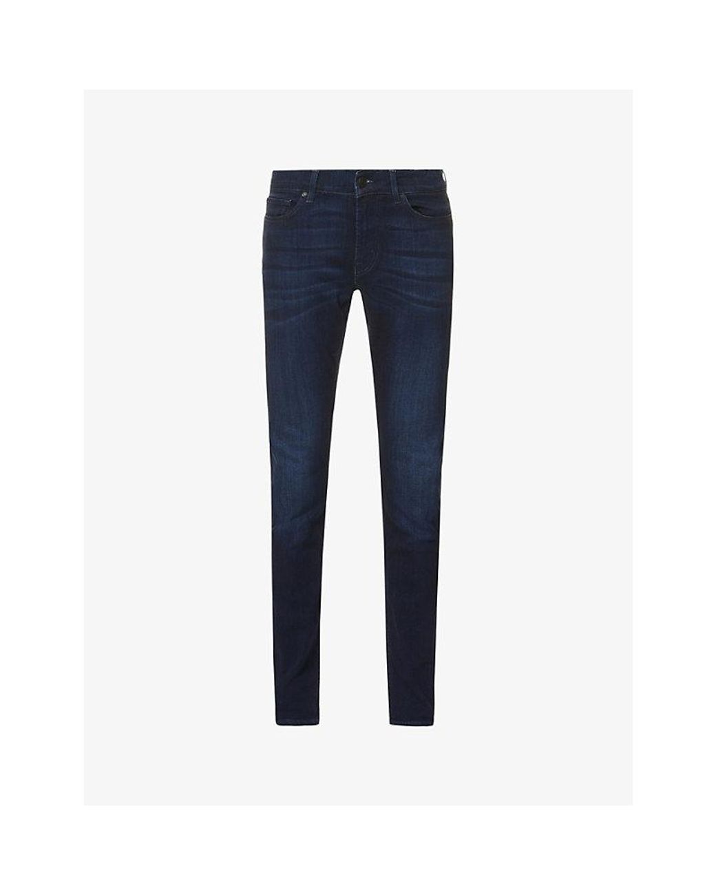 7 For All Mankind Ronnie Luxe Performance Plus Skinny Tapered Jeans in Blue  for Men | Lyst