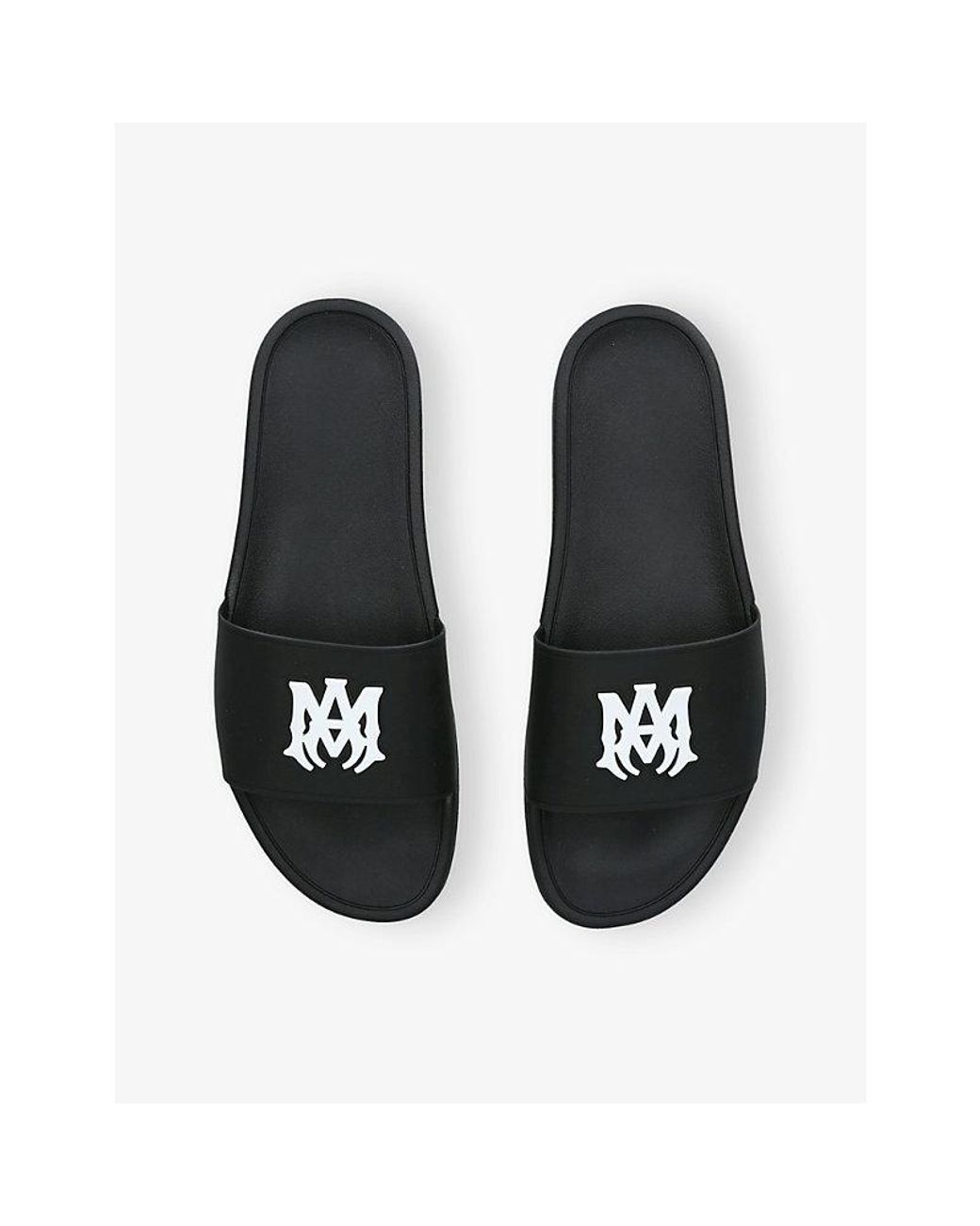 Amiri Black Ma Pool Rubber Sliders for men