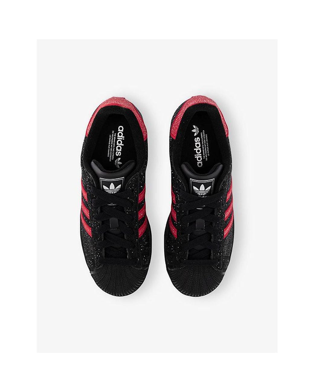 Adidas Black Superstar Ii Leather Trainers