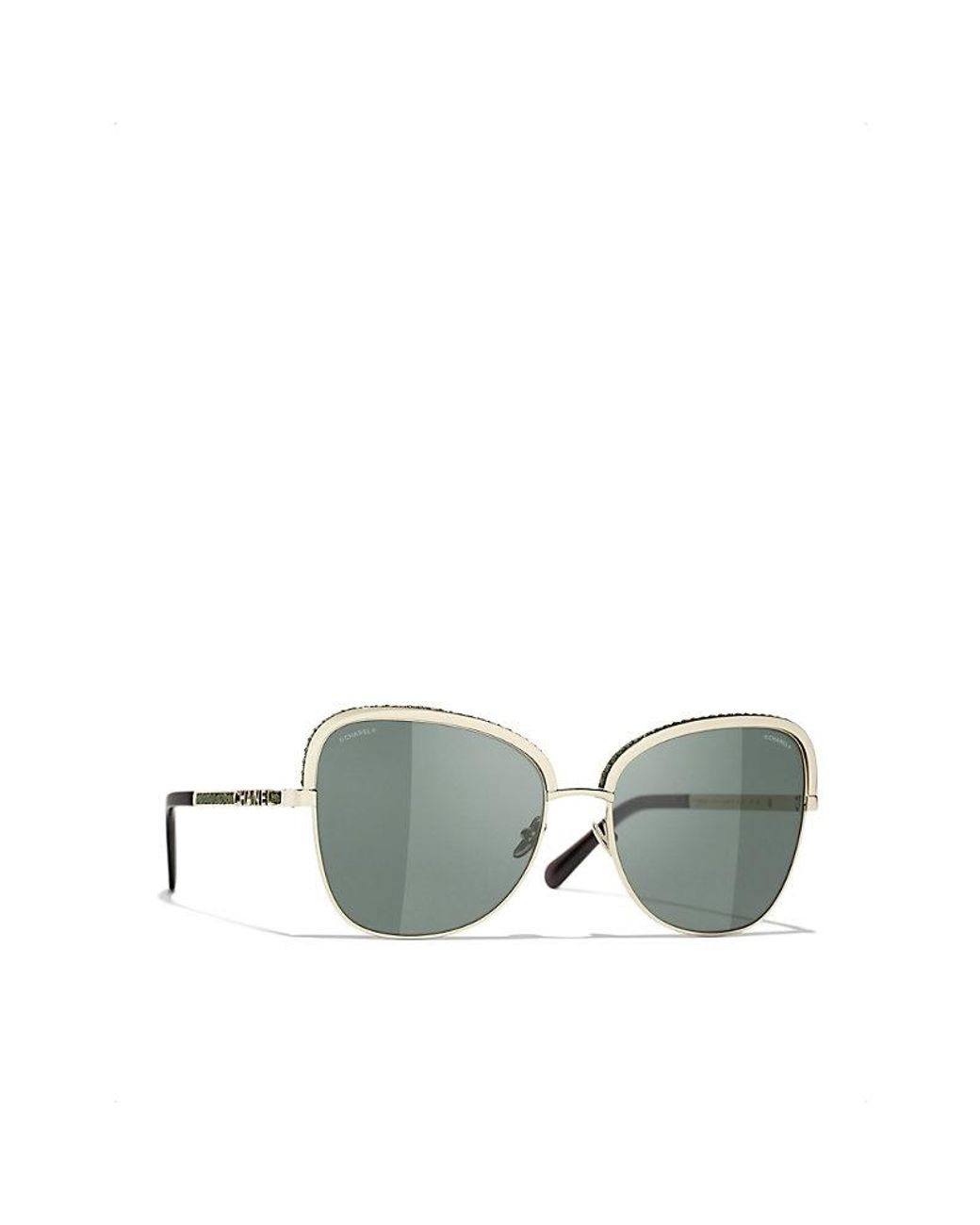 Chanel Square Sunglasses in Green