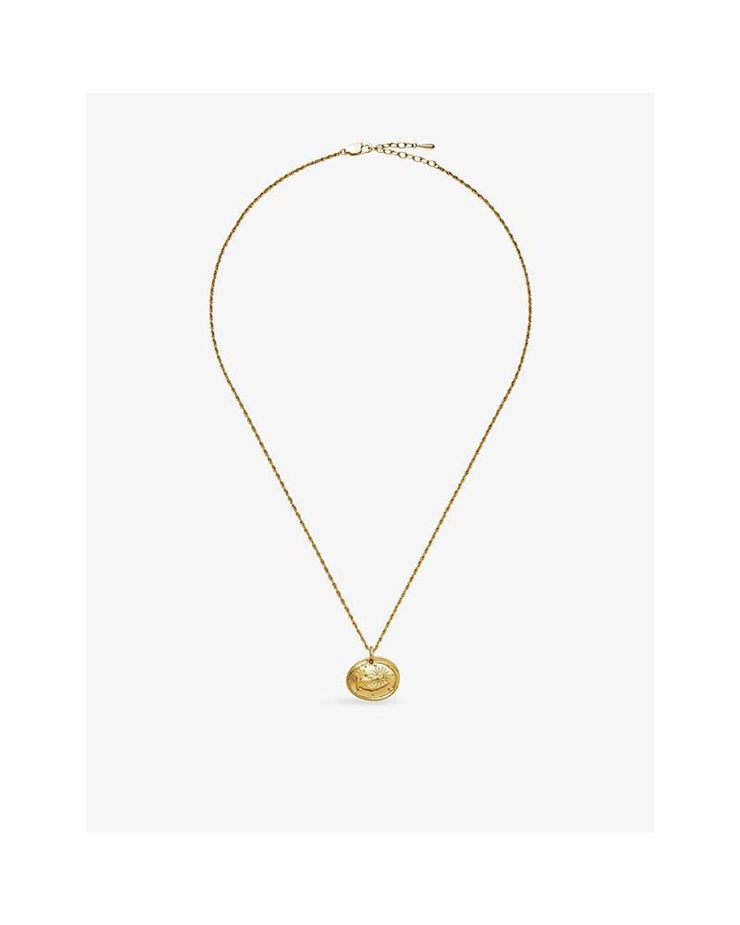Missoma Metallic The Fortune Talisman Rope 18Ct Plated Brass Chain Necklace