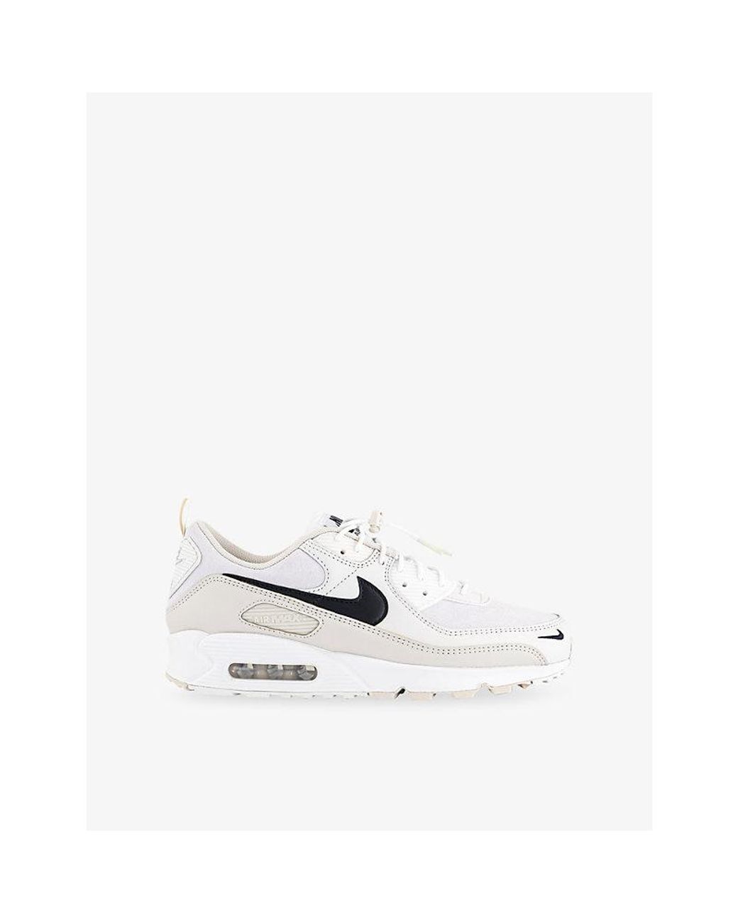 Nike White Air Max 90 Leather And Mesh Trainers for men