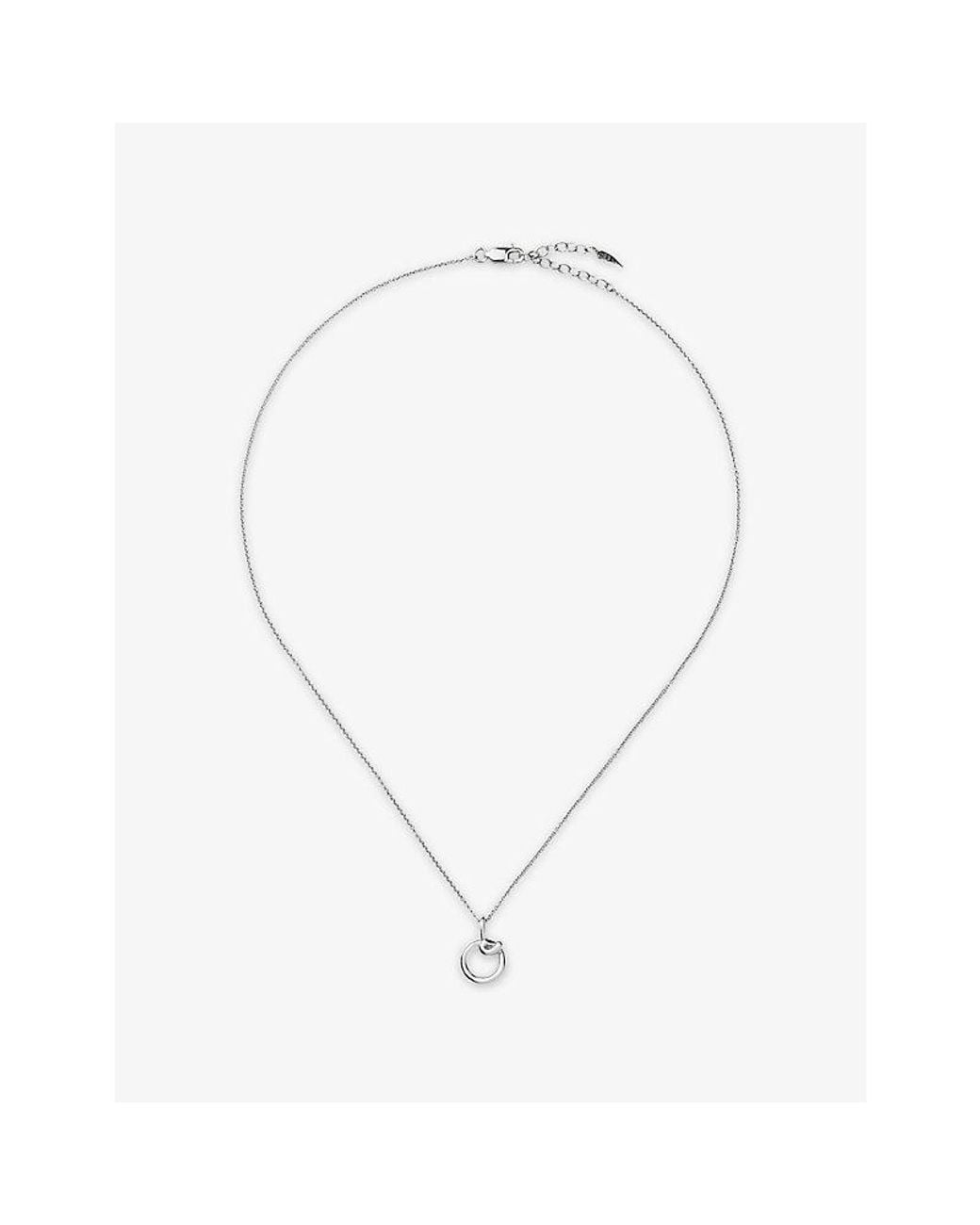 Missoma Metallic Curly Molten Mini Initial O-Plated Sterling- Necklace