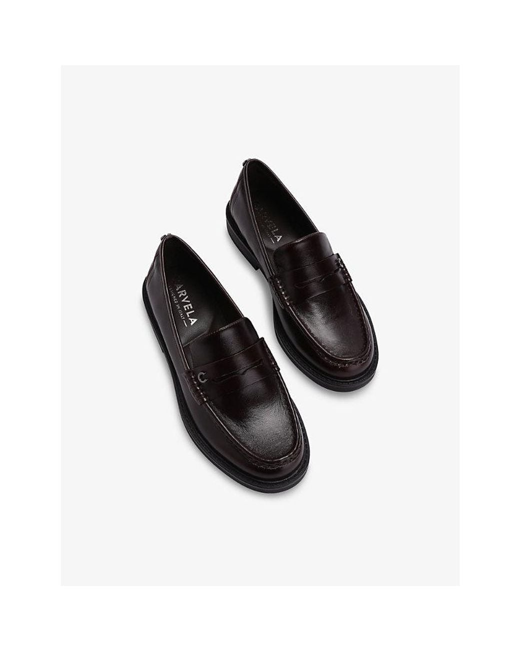 Carvela Kurt Geiger Black Lentini Faux-Leather Loafers