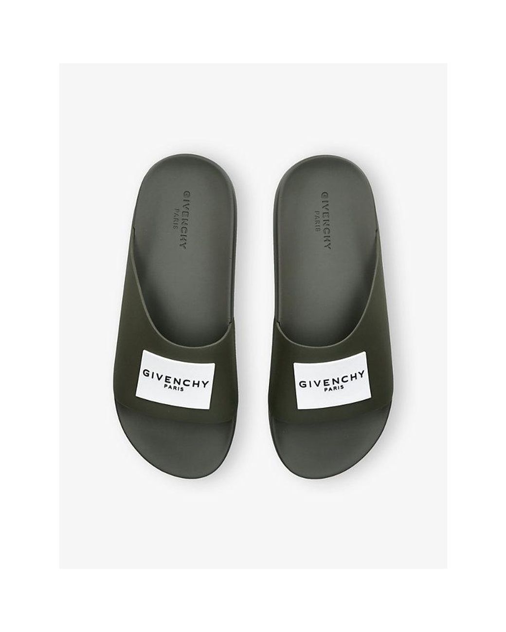 Givenchy Green Label Rubber Slides