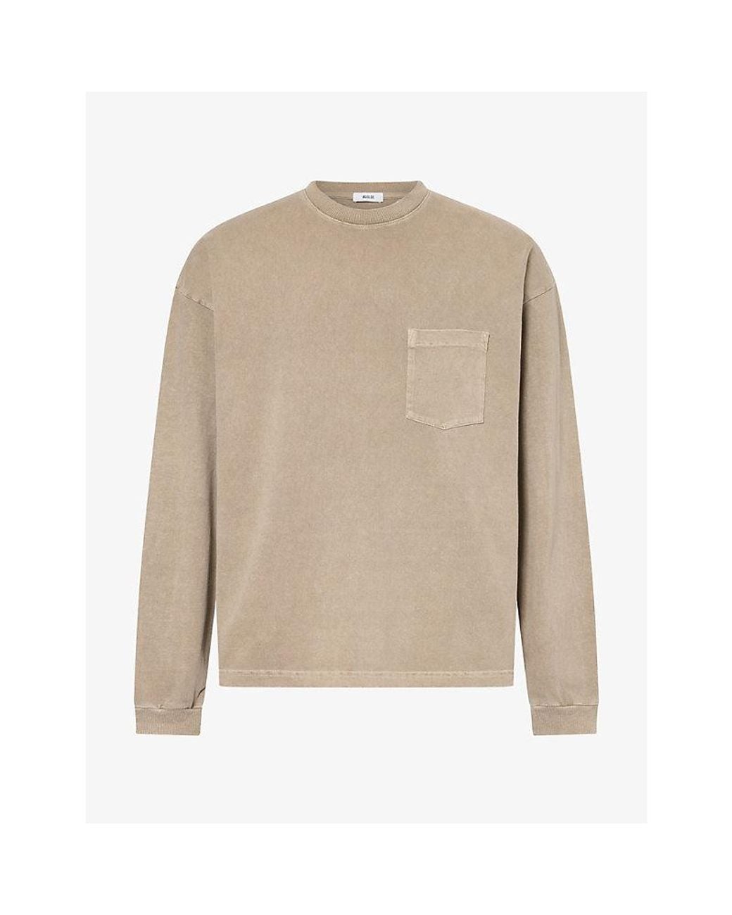 Agolde Natural Lucan Long-Sleeve Cotton T-Shirt for men