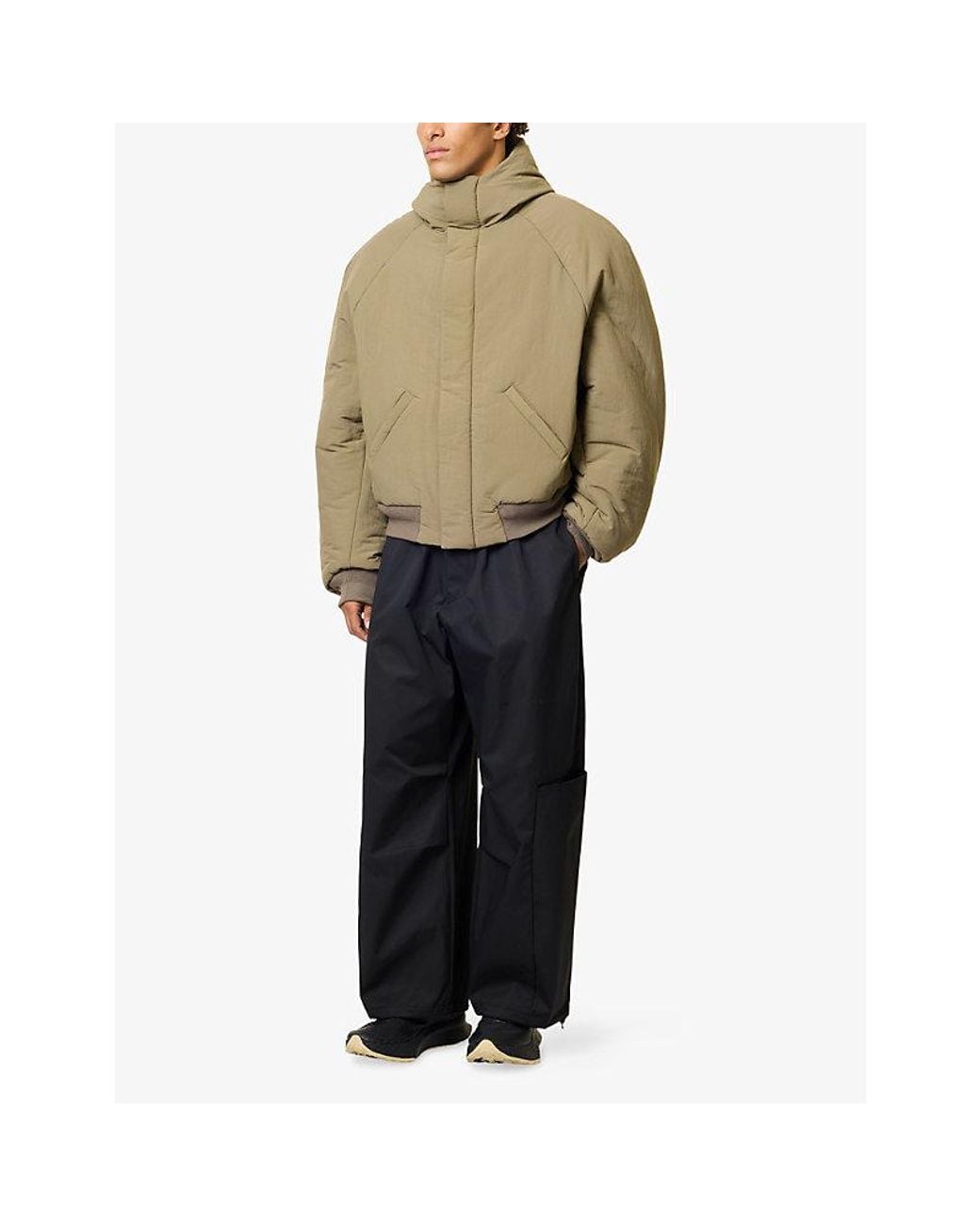 Seventh Natural Orb Hooded Nylon Puffer Coat for men